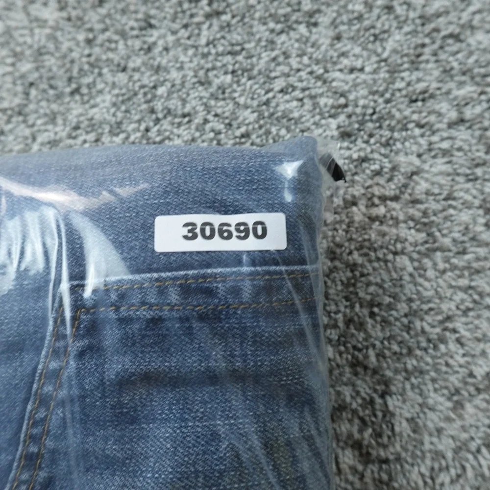 Gap Jeans Mens 32X32 Dark Blue Denim Pants 1969 Standard Straight Faded Whisker